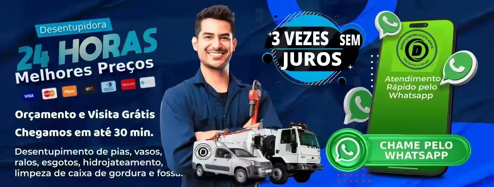 Banner principal da Desentupidora Costa Norte