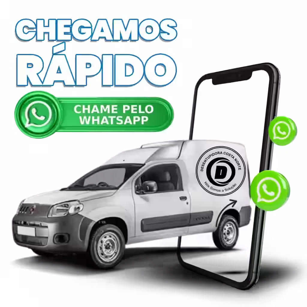 Chegada rápida da desentupidora na Riviera de São Lourenço